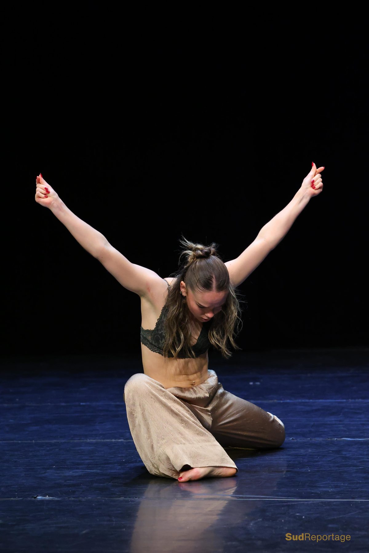 Danseur en solo lors du concours